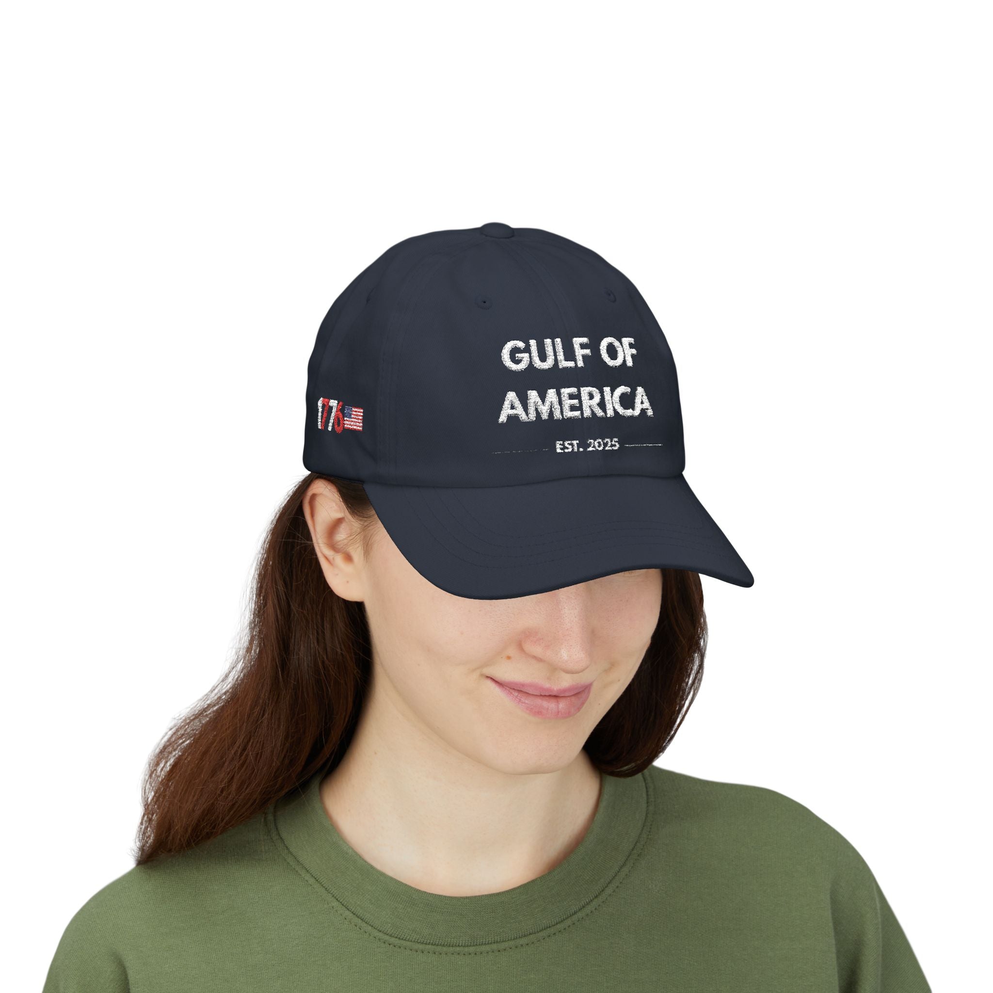 Gulf of America Hat | Navy Embroidered Dad Cap