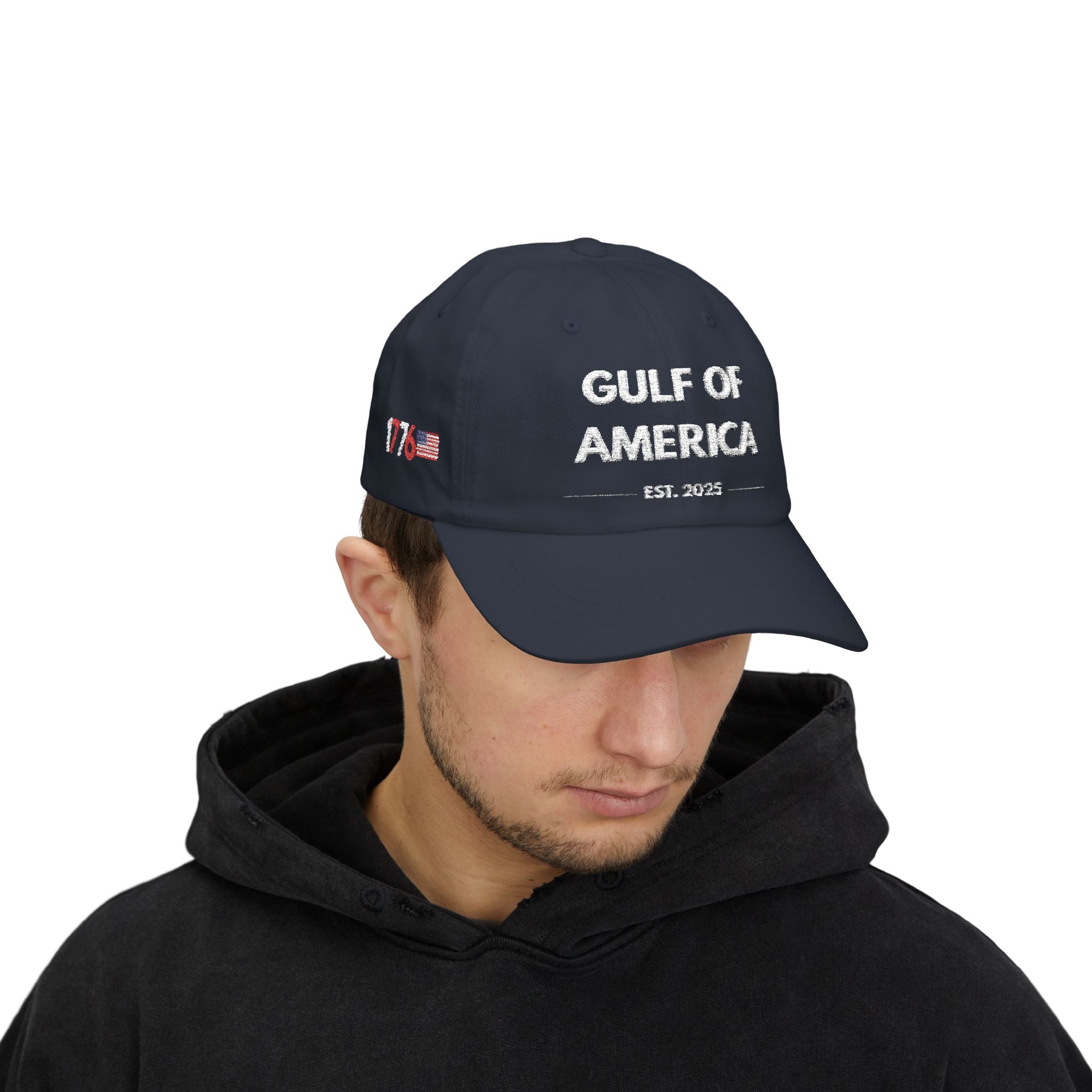 Gulf of America Hat | Navy Embroidered Dad Cap